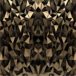 Wallpapers Modern Wallpaper for Living Room 3D Doek Geometrische driedimensionale bank TV-achtergrondmuur