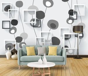 Wallpapers modern behang voor woonkamer minimalistische golfcirkel sieraden tv achtergrond muur