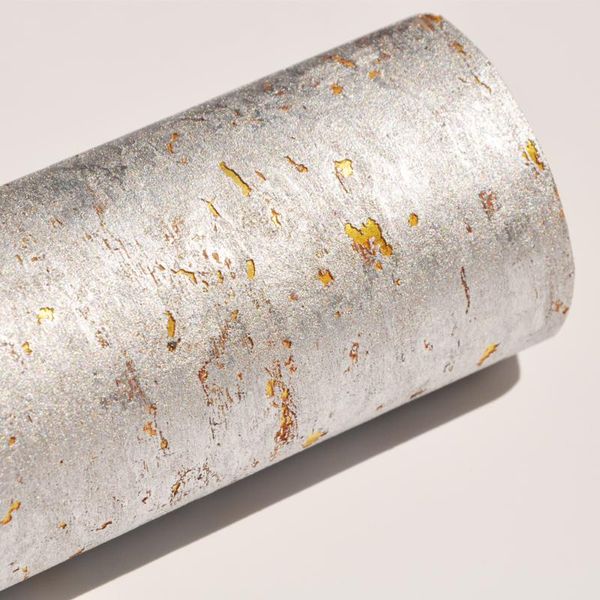Papeles pintados MYWIND 0,91*5,5 M/rollo plata oro lujo 100% Material diseño hogar Decoración pared papel corcho papel tapiz