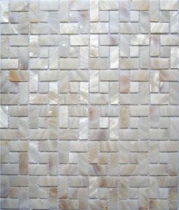 Fonds d'écran Natural Mother of Pearl Mosaic Tile pour la décoration de la maison Backselash et Mur de salle de bain 1 METERLOT SQUAGE AL1042321011