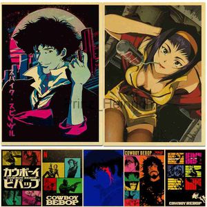 Fondos de pantalla New Vintage Cowboy Bebop Poster Japan Anime Posters Print Painting Kraft Paper Retro Canvas Picture Living Home Room Bar Decor J230704