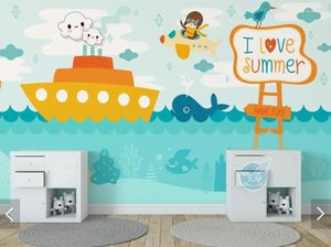 Wallpapers Noordse doos voor kinderen slaapkamer behang muurschilderingen voor woonkamer huisdecoratie papieren broodjes contact aanpassen van oceaanschip