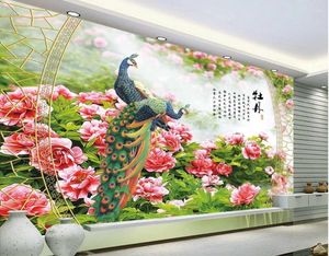 Fonds d'écran pivoine 3d walllaper fleurs papier peint
