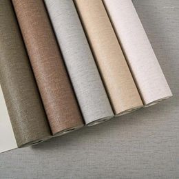 Fonds d'écran Plaine Solide Couleur Papier peint Grasscloth Texture Chambre Salon Canapé Fond Décor À La Maison Lin Pour Murs Rouleau