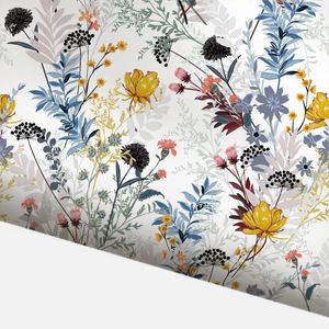 Wallpapers pvc peel en stick wallpaper verwijderbare roze bloemen aquarel blad kleer zelfklevende wandstickers kast decoratie gemakkelijk te reinigen