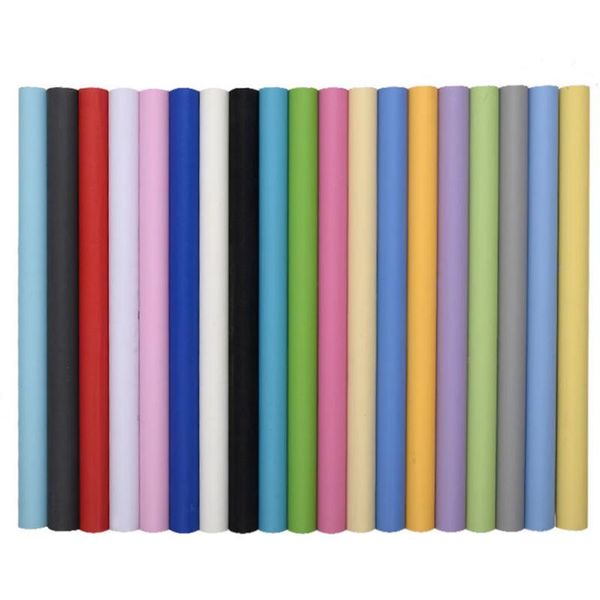 Fonds d'écran PVC épaissi adhésif papier peint imperméable couleur unie plaine salon TV fond chambre papier peint chaud W25