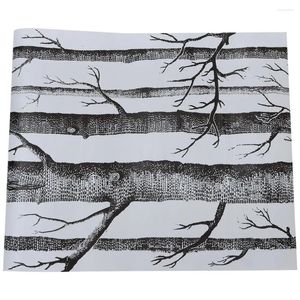 Fonds d'écran Removible Birch Tree Wallpaper Dather Douleur PEEL ET COLLET CURT
