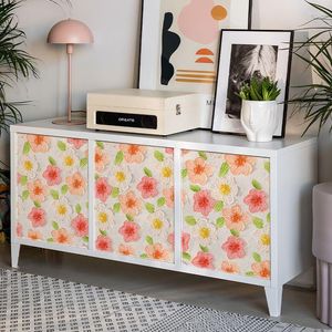 Papiers peints auto-adhésifs frais Floral salon chambre décor à la maison Stickers muraux meubles rénovation fleur autocollant