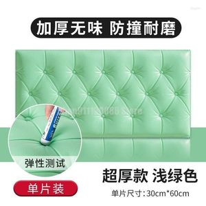 Fonds d'écran Sac souple Décoration Épaissie Anti-collision Tête Mousse Éponge Tatami Matelas Auto-adhésif 3D Chambre d'enfant Stickers Muraux