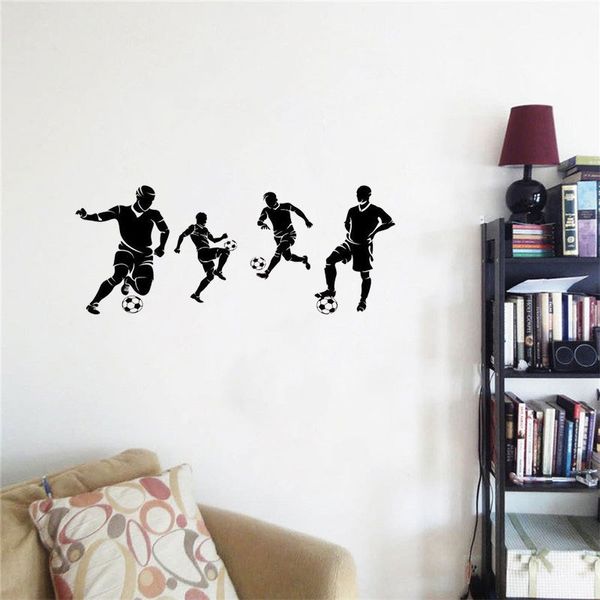 Fonds d'écran Sport Football Sticker Mural Football Mur Art Autocollants Mode Moderne Wallsticker Pour Enfants Chambres Chambre Décor Decal Mural DW6833 230505