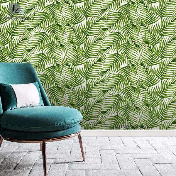 Fonds d'écran Palme tropical Feuilles de palmier auto-adhésive papier peint imperméable Peel et Stick Wall Furniture Renovation