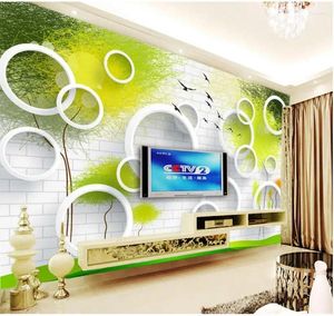 Fonds d'écran Fond d'écran Peinture murale pour salon Arbre abstrait 3D TV Fond Mur Personnalisé N'importe quelle taille