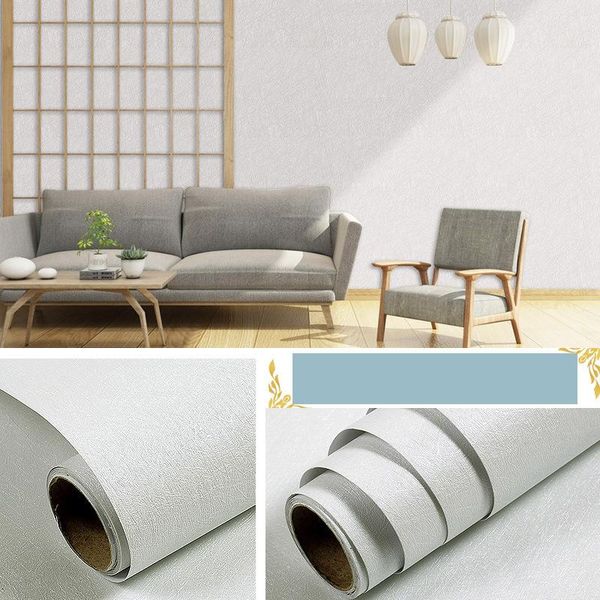 Papier peint papier peint TV fond chambre salon moderne minimaliste papier peint épais étanche PVC auto-adhésif