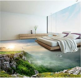 Fonds d'écran Emmoromécéreux peinture murale au sol 3D Paysage le papier peint pour les salles de bains Décoration de la maison