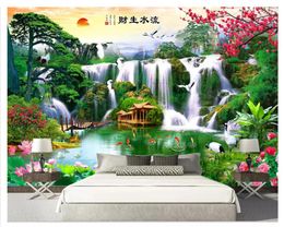 Fonds d'écran WELLYU 3D épaissir mode créative papier peint paysage canapé chambre décoration peinture Papel De Parede papiers peints décor à la maison