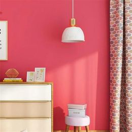 Wallpapers lellyu karmijn behang woonkamer slaapkamer pure kleur moderne minimalistische papel tapiz para para pared moderno