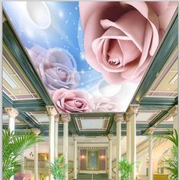 Fonds d'écran Wellyu Fond d'écran personnalisé 3d Fresco Papel de Parede Fantastic Rose Flower Roard salon mural