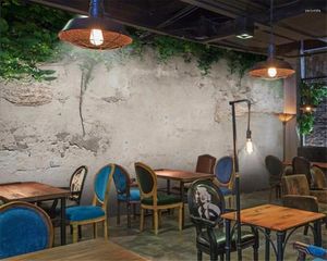 Fonds d'écran Wellyu Fond d'écran personnalisé 3D PO peintures vertes en béton Green Mur Salon chambre pour les murs 3 D Papel de Parede