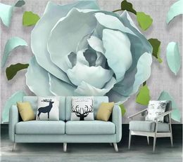 Wallpapers lellyu aangepaste behang muurpapieren home decor mooi 3d roze reliëf achtergrond schilderijen babilet tapeta