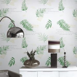 Papiers peints WELLYU Style nordique amélioration de l'habitat papier peint salon chambre à manger feuilles Alphabet anglais TV canapé