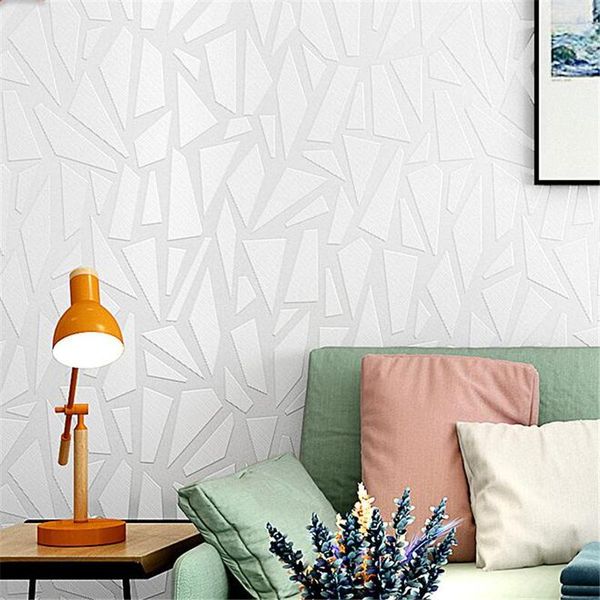 Wellyu Pur Blanc Motif Moderne Minimaliste Magasin De Vêtements Nordique Géométrique Graphique Chambre Salon Fond Papier Peint