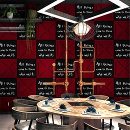 Fonds d'écran Wellyu rétro nostalgique industriel vent Internet café anglais Alphabet papier peint Barbecue salon de coiffure fond