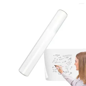 Wallpapers wit bord wandpapier diy elektrostatisch whiteboard sticker multifunctionele zelfklevende gladde schrijffilm voor homedeco