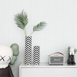 Wallpapers wit grijze vaste kleur verticaal gestreepte behang voor muren moderne woonkamer slaapkamer decoratie muurpapier broodjes 3d niet-geweven