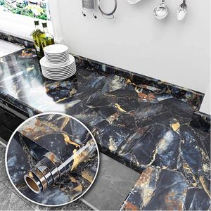 Wallpapers Wokhome Marble Self-Adhesive Wallpaper Peel and Stick Muurstickers voor Kasten Countertops Keuken Decoratieve Woondecoratie