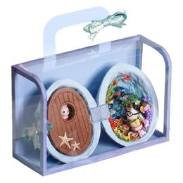 Noix coquille de poupée poupée de poupée décor artisanat décor créatif noyer coquille bricolage étoilé notes de poupée kit miniature bricolage modèle de poupée 240516