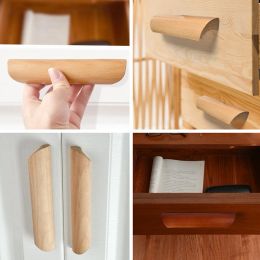 Les boucles de tiroir en bois en bois de noyer armoires de cuisine tirent des poignées longues armoires et tiroirs pointes de commode