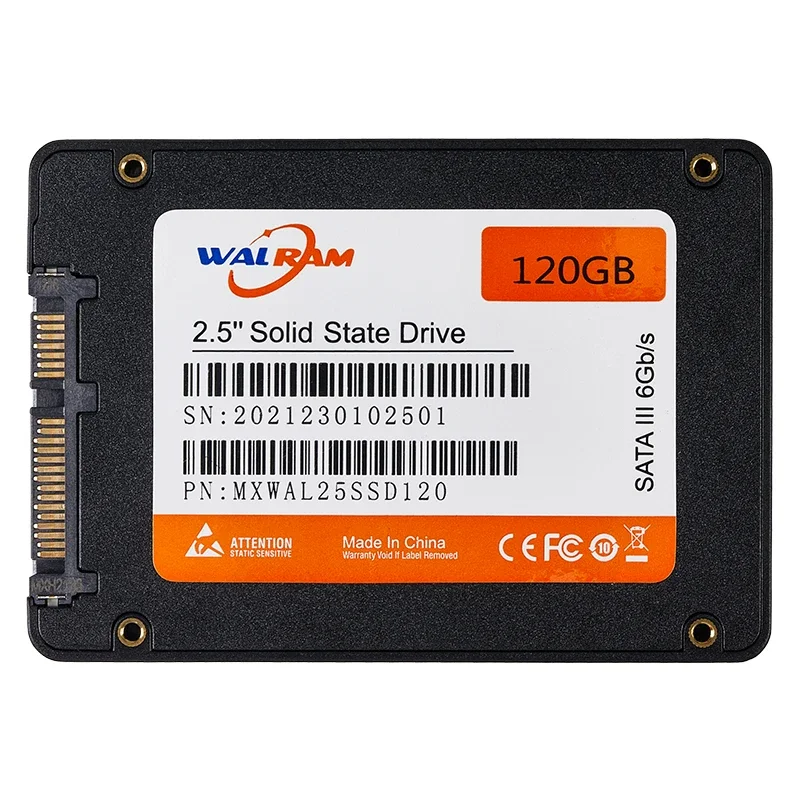 Walram SSD120 GB 128 GB 240 GB 256 GB 480 GB 512 GB 500 GB 1 TB HDD 2.5 SATAIII IN Interne Festkörperdisk feste Festplatte für Laptop -Desktop