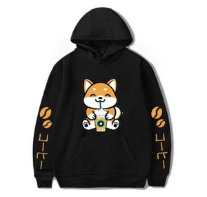 WAMNI marca sudaderas con capucha de moda Casual perro estampado de café Harajuku jerseys con estilo sudaderas hombre otoño Puls tamaño Sudadera con capucha 20199297096341544