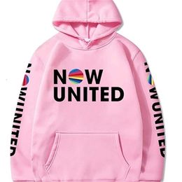 WAMNI Now United Print Hoodie Sweatshirts Hommes Femmes Pull Unisexe Harajuku Tracksui 210809