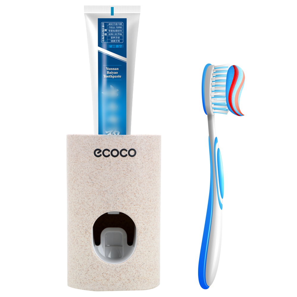 wandhouder badkameraccessoires autalatische tandpasta discenser createive tandpasta knijpers tandenborstel houder