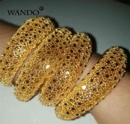 Wando 4 pièces bijoux éthiopiens couleur or Bracelets pour femmes fille Dubai Bracelets africains cadeaux b141 2109186688664