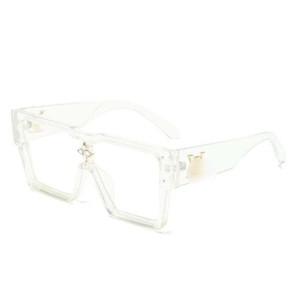 Wang He ins – lunettes de soleil du même style, boîte à lunettes, lunettes de soleil tendance, une pièce, personnalisées, carrées