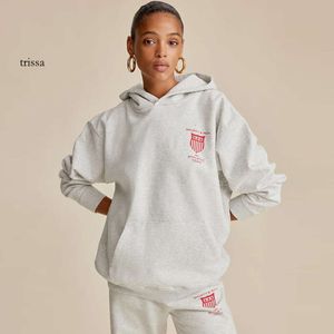 Wang survêtement femme wang survêtement femme 24 début printemps nouvelle Niche Sportsrich lettre bouclier imprimé polaire sweat à capuche femme