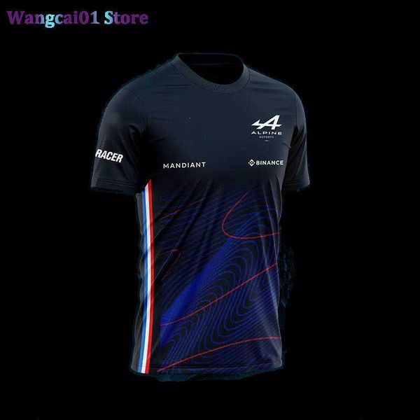 wangcai01 DIY T-shirt 2022 Alpine E-Sport 3D Print T-shirt à col rond T-shirt décontracté surdimensionné Top F1 Vêtements de haute qualité 0320H23