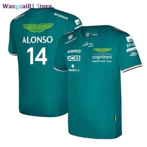 wangcai01 DIY T-Shirt 2023 Alonso Aston Martin F1 Impression 3D T-Shirts Hommes Femmes Sport Mode O-Cou T-Shirts Enfants T-Shirts Hauts Formule 1 Racing 0315H23