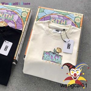 wangcai01 DIY T-Shirt 2023ss Kith Flowers Box T Shirt Hommes Femmes 1 1 Meilleure Qualité T-Shirt Tee Court Seve 0315H23