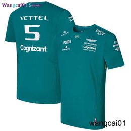 wangcai01 DIY T-Shirt Aston Martin le nouveau pilote de site Web 2022 Sebastian Vettel court seve T-shirt homme respirant T-shirt isure en été 0315H23