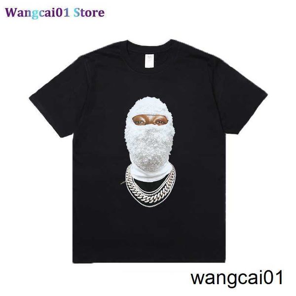 wangcai01 DIY T-Shirt Meilleur Ih nom uh nit T-shirt Hip Hop Streetwear Diamant Masqué 3D T-shirts Mode 1 1 Haute Qualité Skateboard Coton T-Shirt 0315H23