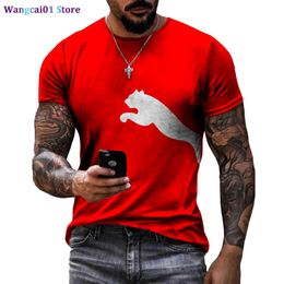 wangcai01 DIY T-Shirt Été Nouveau 3D Imprimé Loup Motif Casual Col Rond Chemise 2022 Harajuku À Séchage Rapide Exquis T-shirt Pour Hommes Et Femmes 0320H23