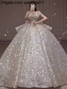 Wangcai01 Dubai Luxury A Line Wedding Jurken Lipined Plus Size Chapel Train Sweetheart Vestido de Novia Appliqued Bridal Wedding Toga's Custom Made Made Made Made