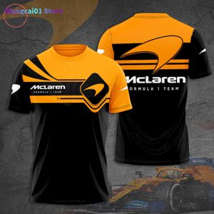 Wangcai01 Men's T-shirts 2022 McLaren F1 3D Gedrukte Formule Racing T-shirt Oversized tracksuit jas Summer Top. Kleding van hoge kwaliteit 0306H23