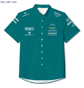 wangcai01 heren t-shirts 2023 zomer nieuw casual shirt f1 team aston martin shirt formule 1 coureur alonso nieuw ontwerp heren mode top shirt t-shirt 0320H23