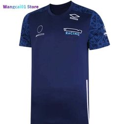 wangcai01 T-shirts pour hommes F1 T-shirt costume de course 2021 nouvelle équipe pour hommes à revers courts Polo salopette de voiture Équipe de Formule 1 sur mesure avec le même style 0305H23
