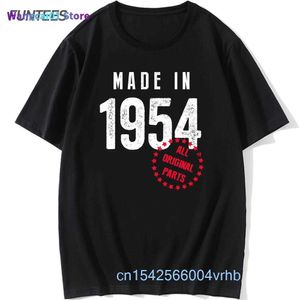 wangcai01 heren t-shirts gemaakt in 1954 verjaardag t shirt katoen vintage geboren in 1954 limited edition ontwerp t-shirts alle originele onderdelen cadeau idee tops tee 0224H23