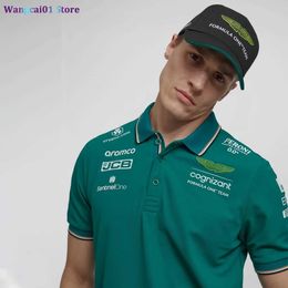 wangcai01 heren t-shirts nieuwe fernando alonso amf1 2023 officiële herenteam poloshirt nieuwste f1 groot formaat 3D shirt hoogwaardige aston martin team polo 0318H23